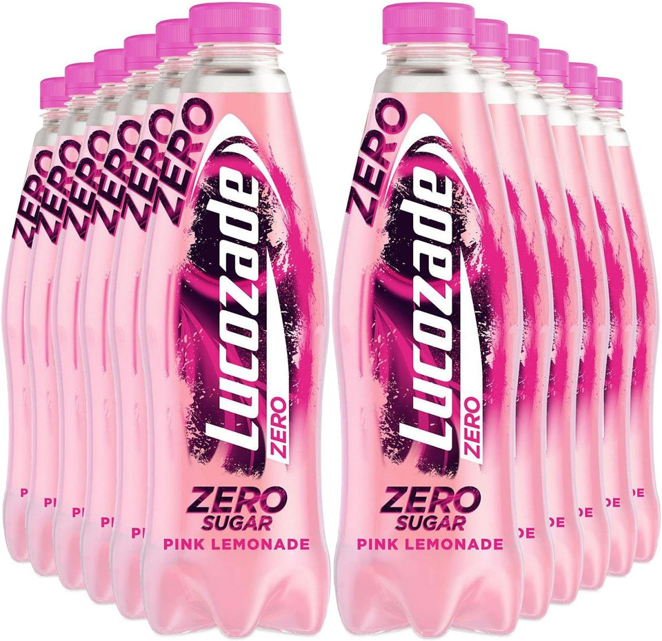 Lucozade Energy|Lucozade Zero Pink Lemonade 12 x 900ml