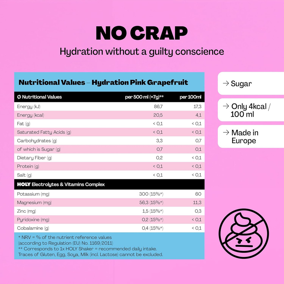 HOLY Hydration 10er Tasting Box Coconut with coconut flavor powder | 10 servings with valuable electrolytes & minerals | Hydration Drink | Vegan with natural fruit flavors