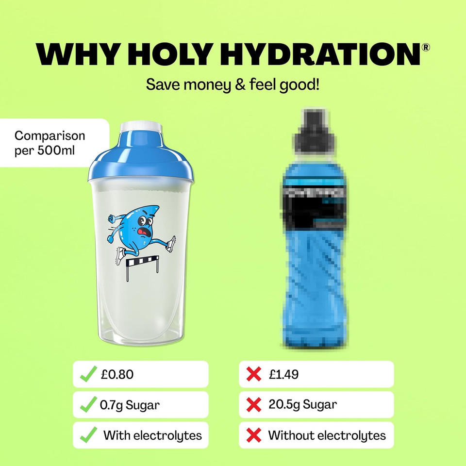 HOLY Hydration 10er Tasting Box Coconut with coconut flavor powder | 10 servings with valuable electrolytes & minerals | Hydration Drink | Vegan with natural fruit flavors