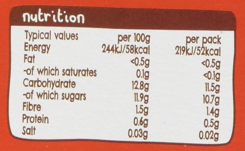 Ella's Kitchen Organic The Red One Squished Smoothie Fruits, 5 x 90g