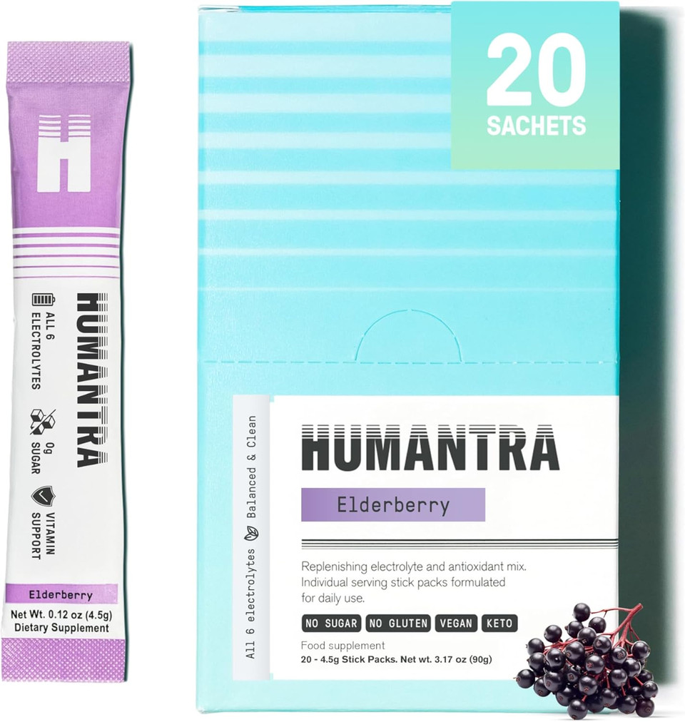 Humantra Hydration Packets | Zero Sugar Electrolyte Hydration Multiplier w/Essential Minerals & 6 Electrolytes | Electrolytes Powder (20 Count, Lychee)