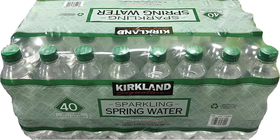 Kirkland Signature Sparkling Spring Water 500ml 40 Bottles