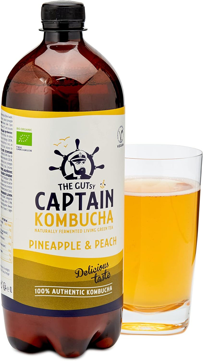 Captain Kombucha Probiotic Drink Pineapple 1000 ml