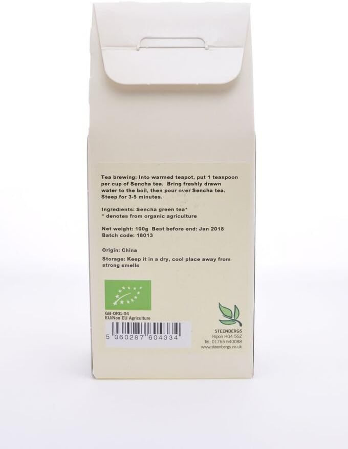 Steenbergs Organic Sencha Green Tea 80g Loose Leaf