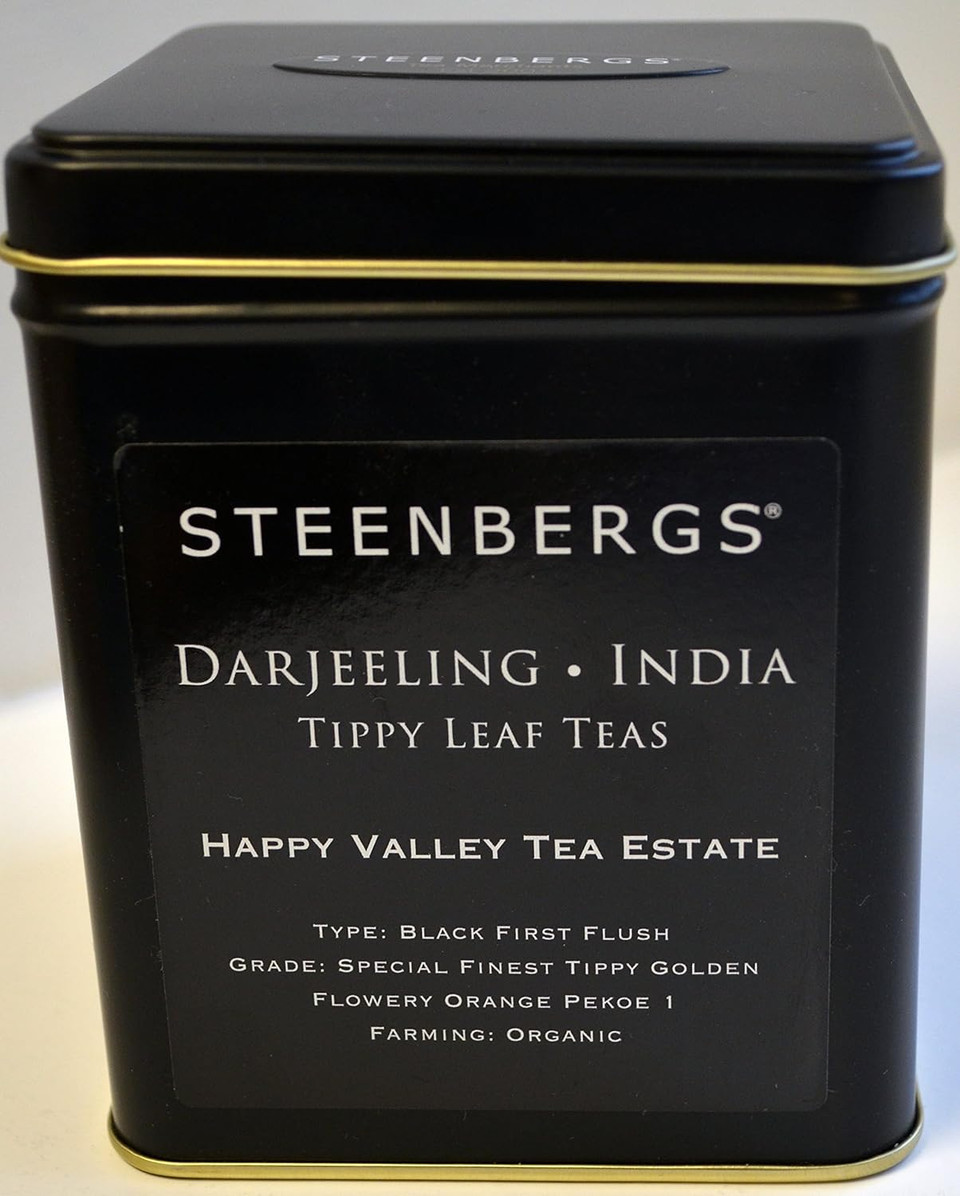 Organic 1st Flush Darjeeling Loose Leaf Tea - Happy Valley Estate - 125g, tin