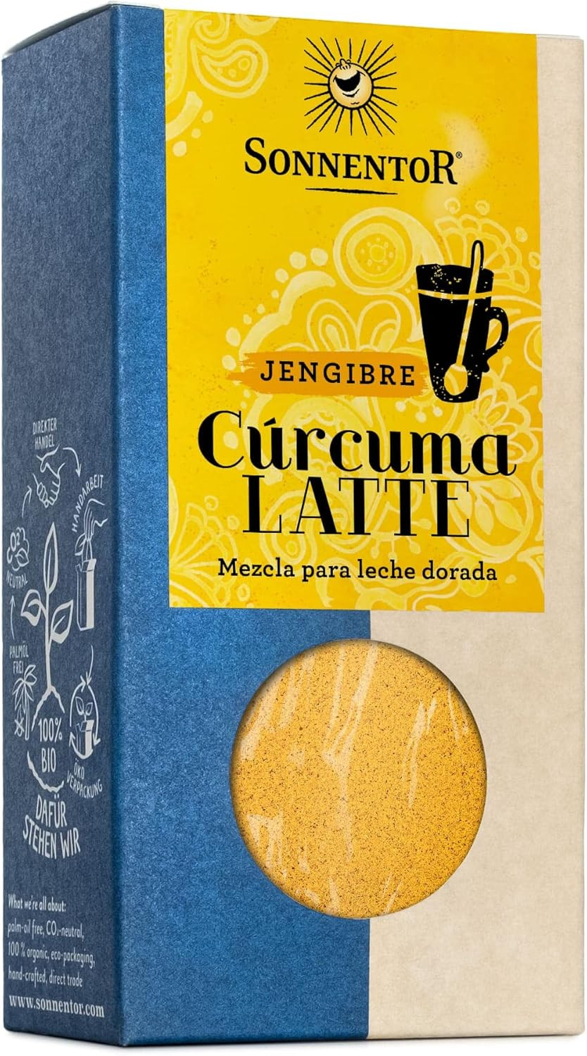 Sonnentor Organic Turmeric Latte Ginger Golden Milk in Box 60 g