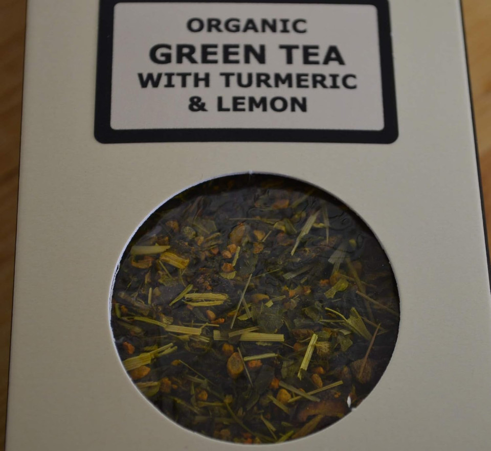 Steenbergs Organic Green Tea with Turmeric and Lemon 100g