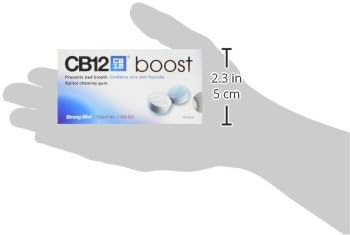 CB12 Boost Chewing Gum  Instant Freshness on the Go, Prevents Bad Breath, Sugar-Free, Cool Mint Flavour  10 pcs (Pack of 2)