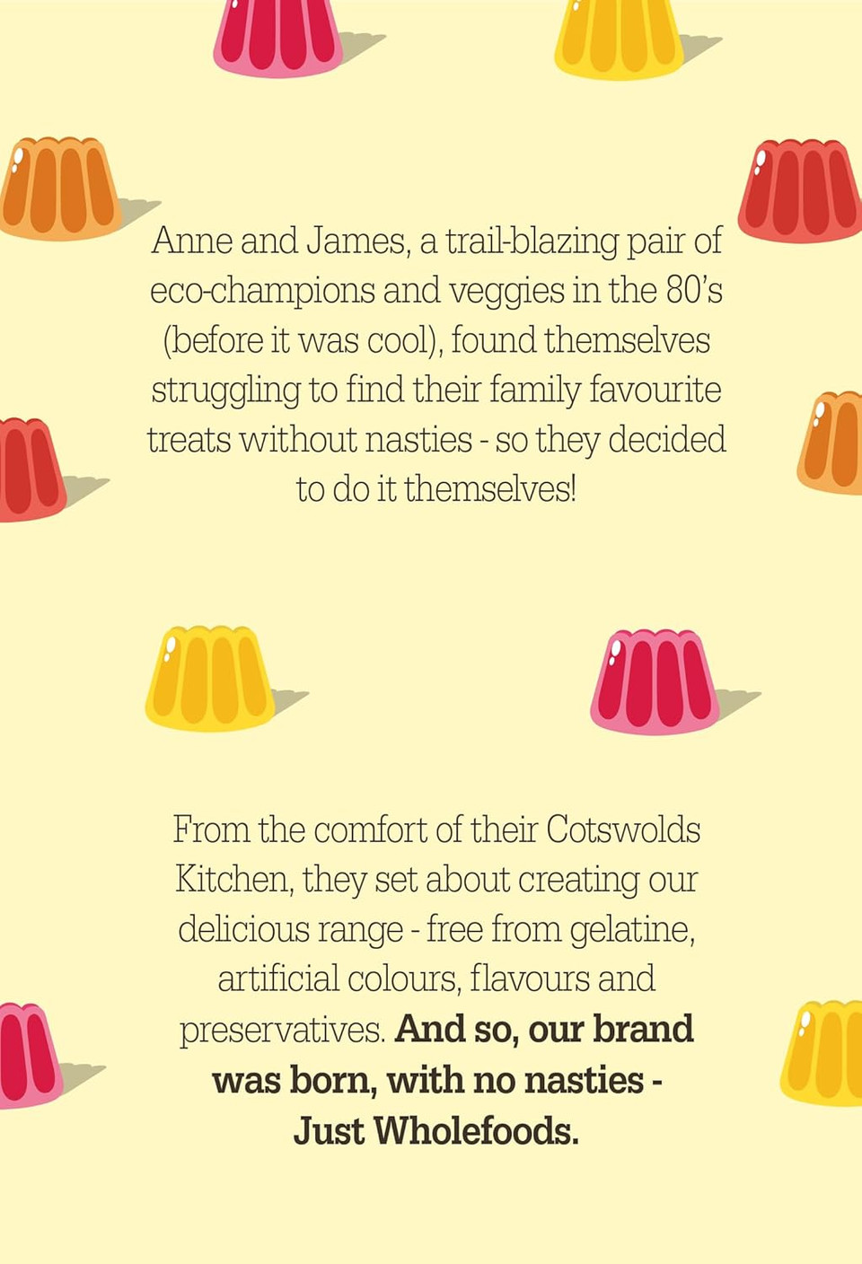 Just Wholefoods Organic Gummy Sweets 10 x 70g | Vegan, Gluten Free Fruit Flavoured Sweets | Plant-Based, No Artificial Ingredients and Reduced Sugar (Hedghogs)