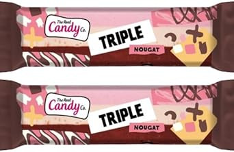 The Real Candy Co. Triple Nougat Bars 130g (2x Bars)