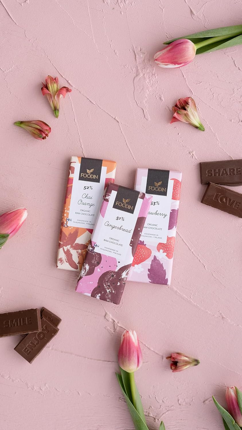 Foodin Organic Raw Chocolate Almond-Seasalt Sugar Free 40g