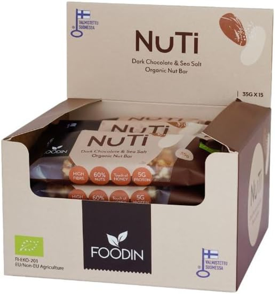Foodin Nuti Almond Dark Chocolate and Sea Salt 35g