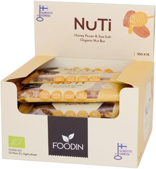 Foodin Nuti Bar Honey Pecan and Sea Salt 35g