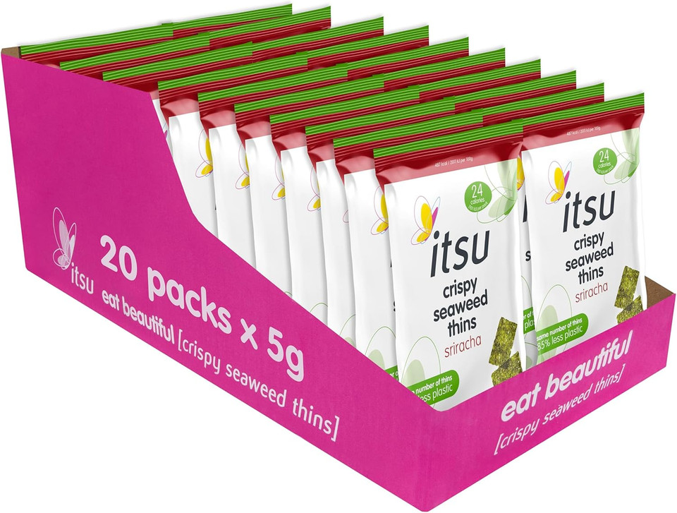 itsu Crispy Seaweed Thins Sea Salt Multipack 32pck