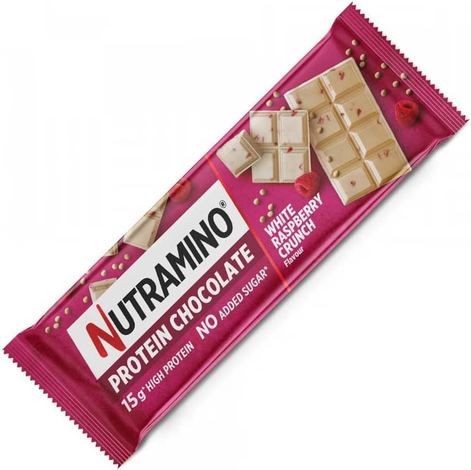 NMO PROTEIN CHOC WHITE RSPBRY CRUNCH 50G