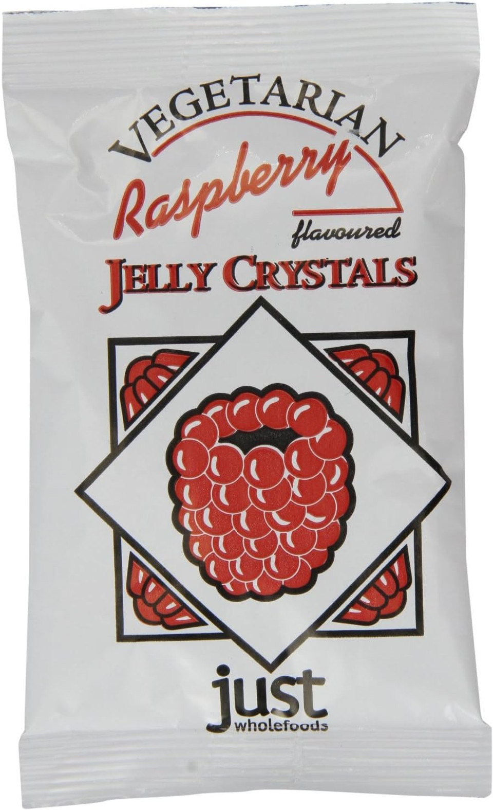 (3 PACK) - Just Wholefoods - Raspberry Jelly Crystals | 85g | 3 PACK BUNDLE (3 PACK) - Just Wholefoods - Raspberry Jelly Crystals | 85g | 3 PACK BUNDLE