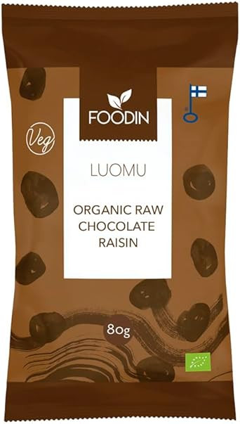 Foodin Raw Chocolate Coated Raisin 80g