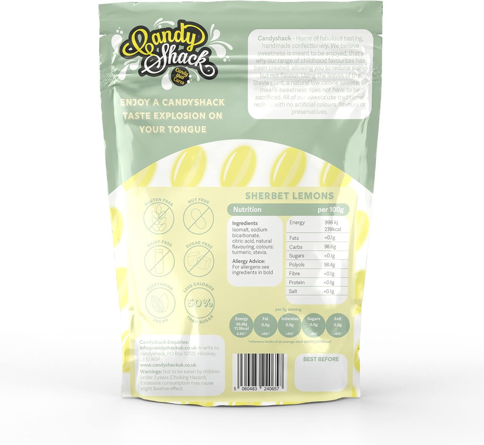 Candy Shack Sugar Free Pear Drops 120 Grams