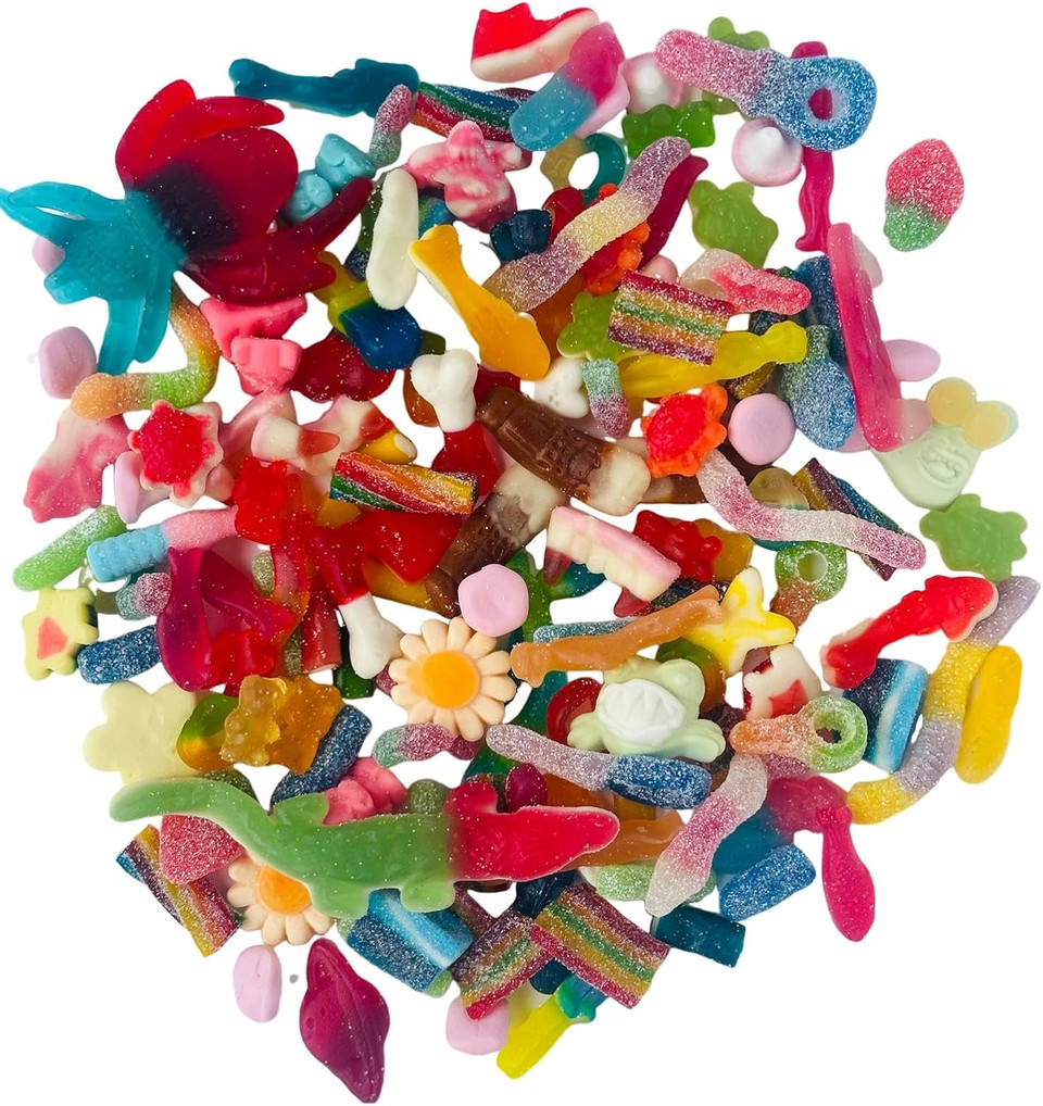 CANDY SHACK RETRO PICK AND MIX SWEETS, 1KG BAG, FIZZY AND NON FIZZY JELLY SWEETS
