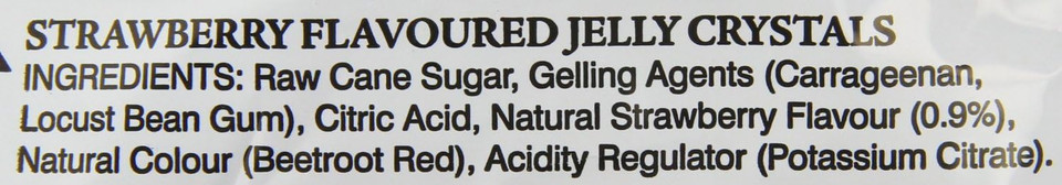 Just Wholefoods Strawberry Jelly Crystals 85g x 4