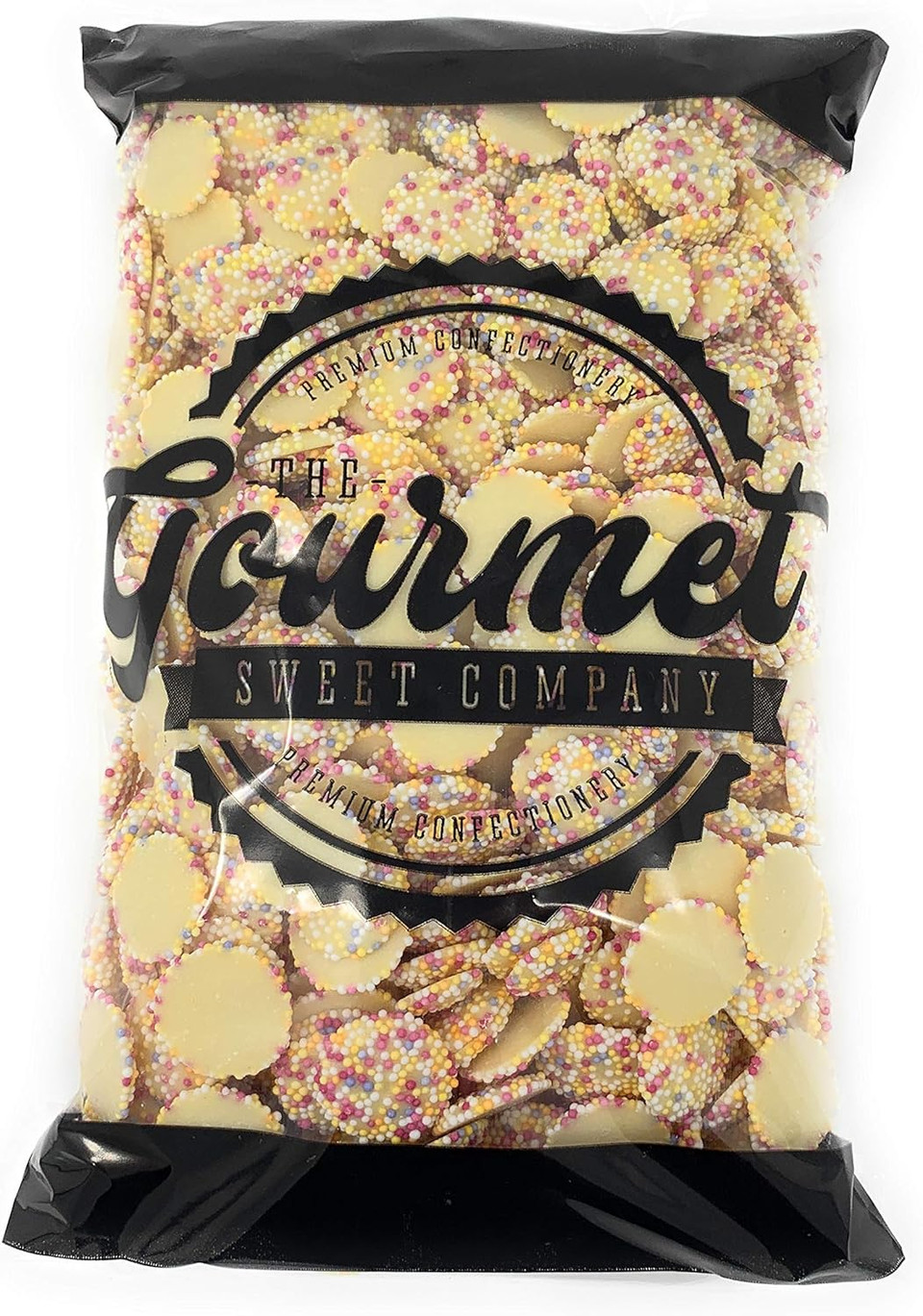 Rhubarb & Custard (Wrapped) 1kg Share Bag by The Gourmet Sweet Company