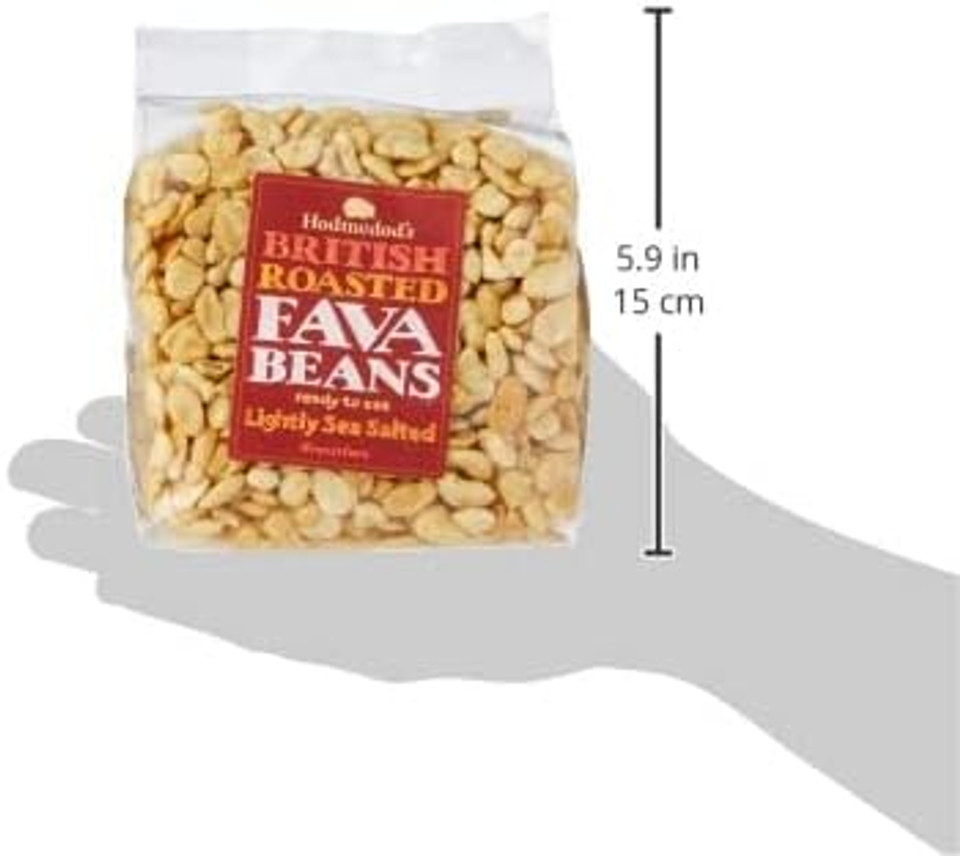 HODMEDOD'S Roasted Fava Beans - Lightly Sea Salted 300g (PACK OF 1)