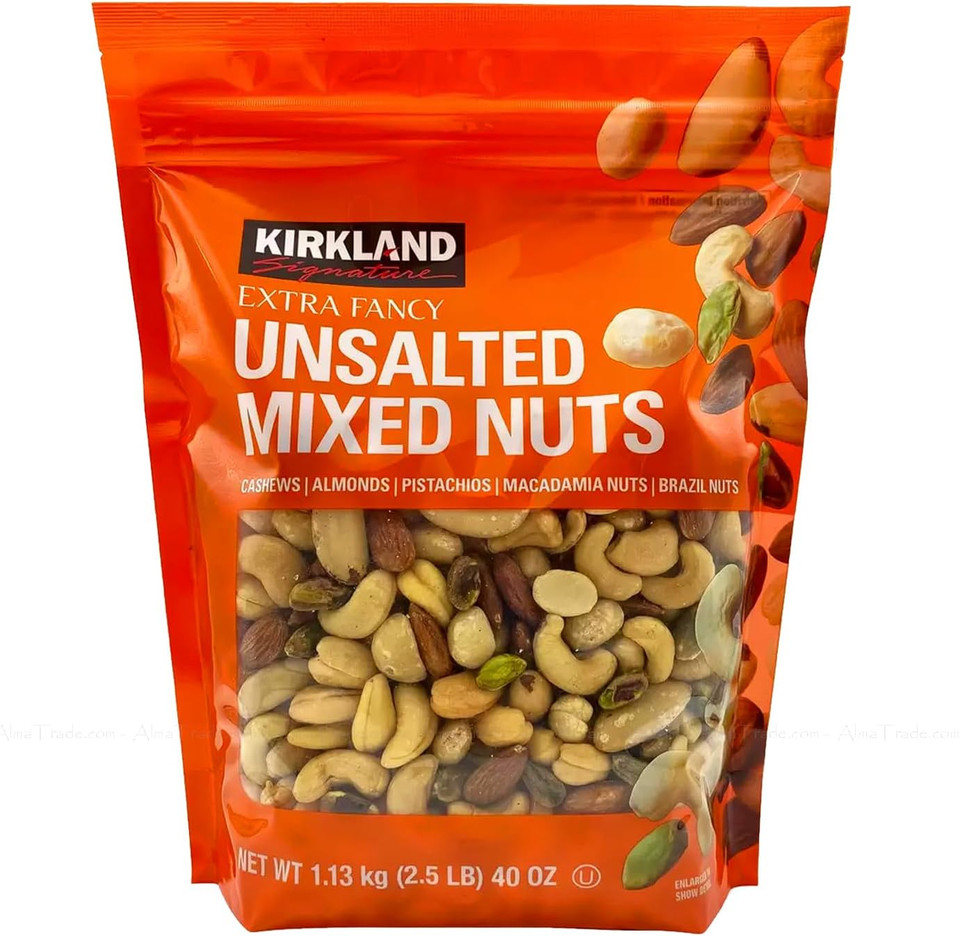Kirkland Signature Extra Fancy Unsalted Mixed Nuts Cashew Brazil Bag Pack 1.13kg Kirkland Signature Extra Fancy Unsalted Mixed Nuts Cashew Brazil Bag Pack 1.13kg