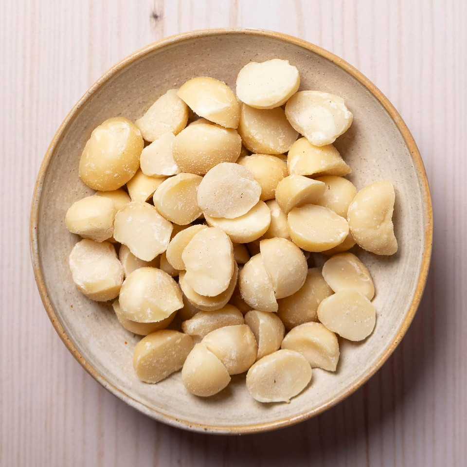 Wholefood Earth Organic Macadamia Nuts 500g Raw | GMO Free | Vegan | High Fibre | Certified Organic