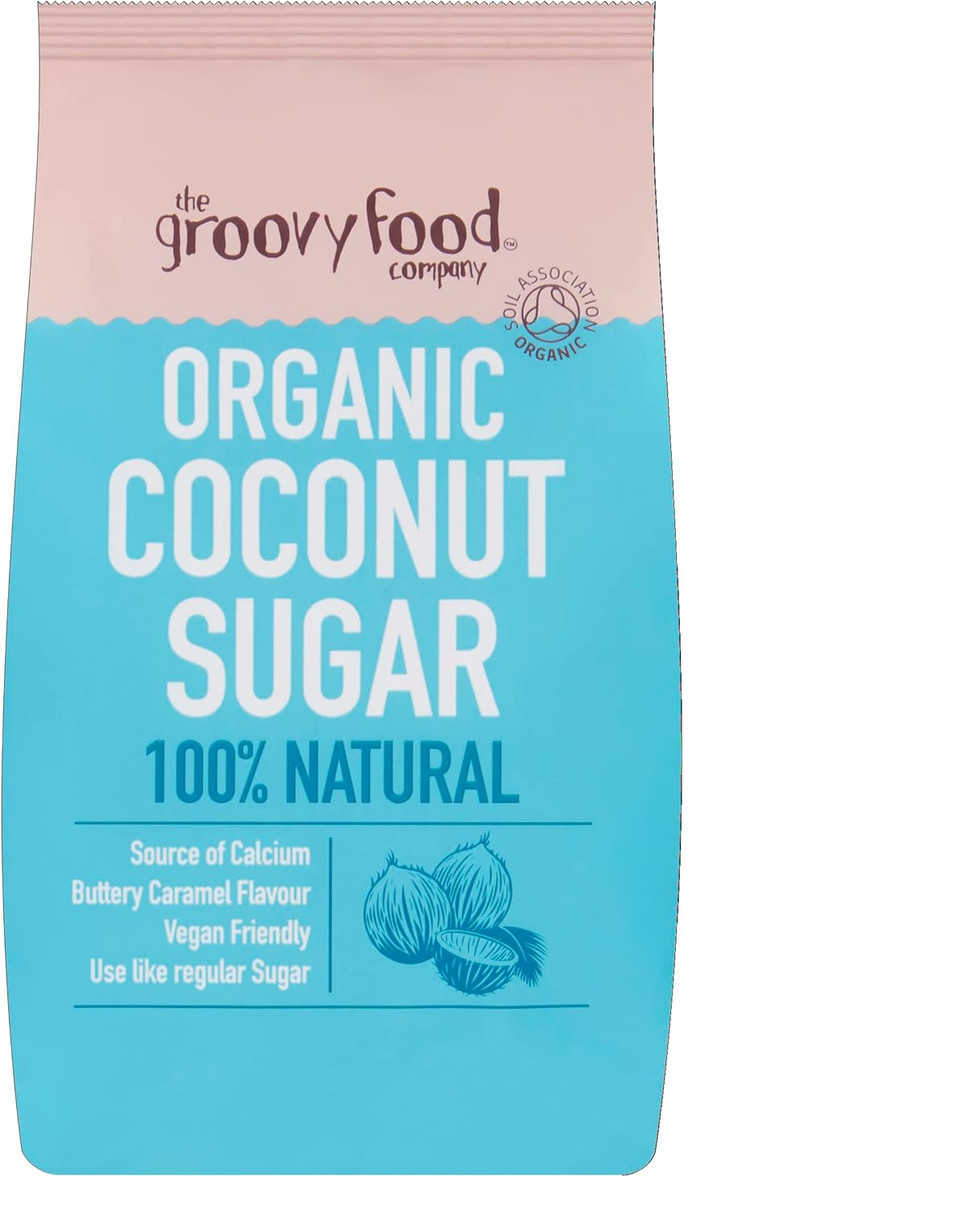 Groovy Food Company The Organic Coconut Sugar 500g, Butter Caramel Flavour (Packaging may vary) (Pack of 2)
