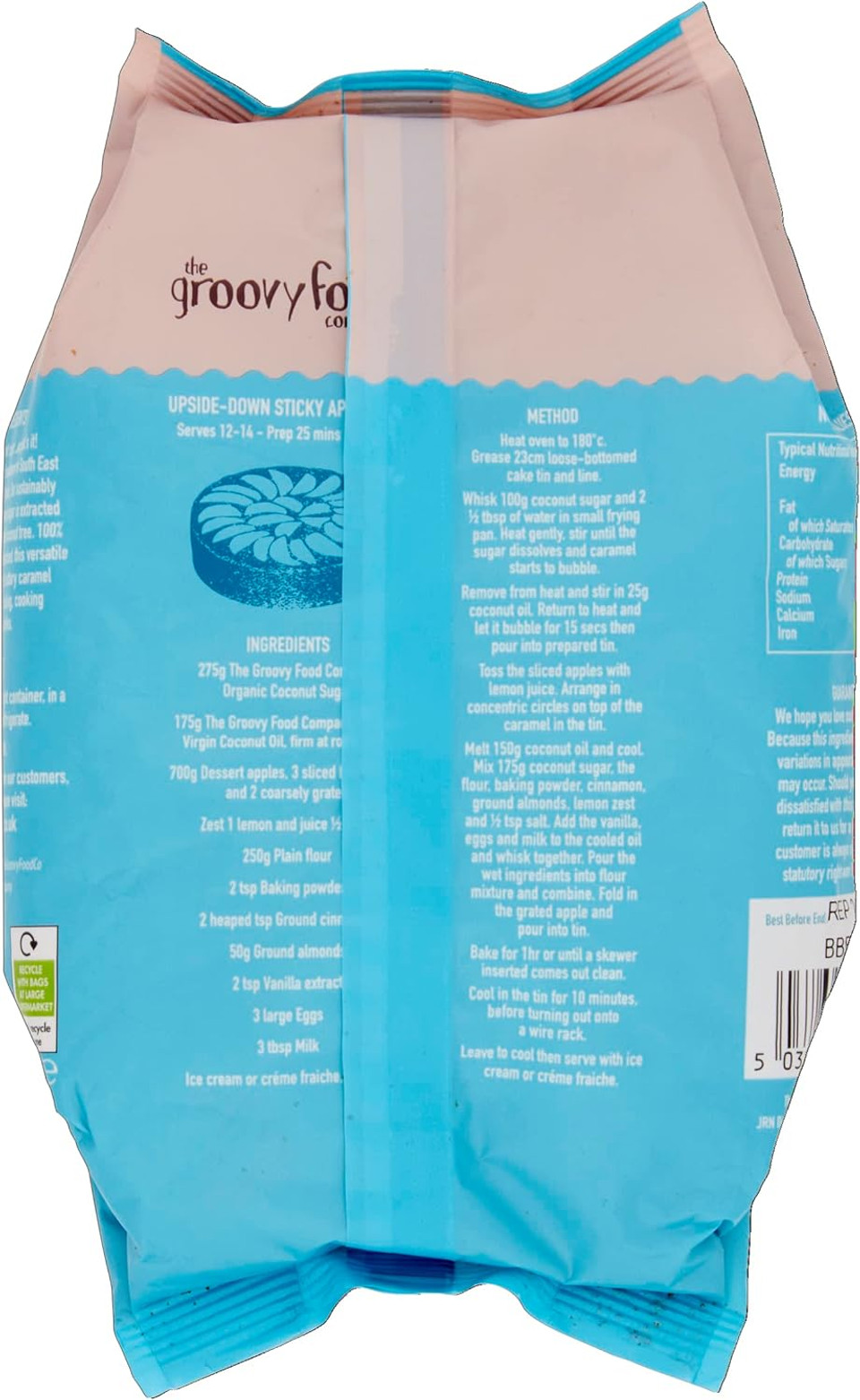 Groovy Food Company The Organic Coconut Sugar 500g, Butter Caramel Flavour (Packaging may vary) (Pack of 2)
