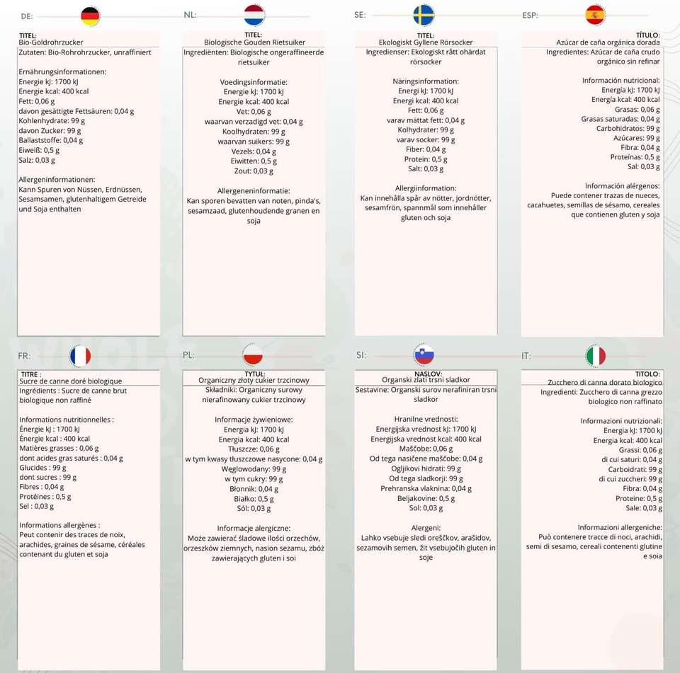 Wholefood Earth Organic Golden Cane Sugar 1kg Raw | Unrefined | Vegan | GMO Free | Certified Organic