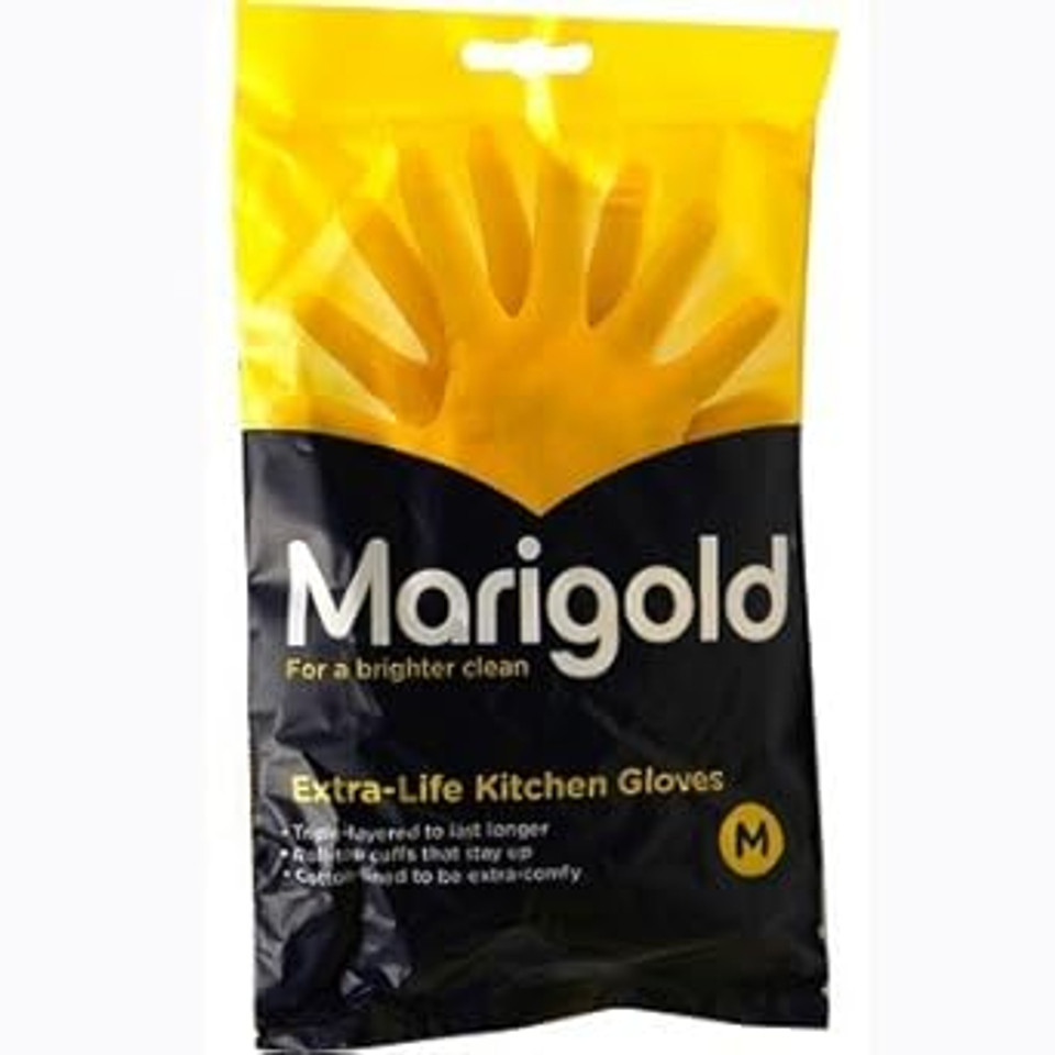 2X Marigold Kitchen Glove Medium