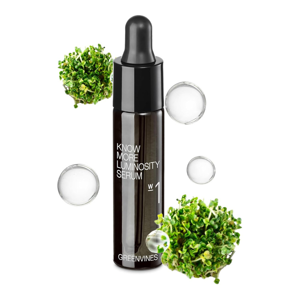 Greenvines Luminosity Hydrated & Anti-Aging Serum | Prevent Pre-Mature Aging Sign For Smooth, Radiant Skin | Sensitive, Damaged Skin Work | 0.3 Fl Oz