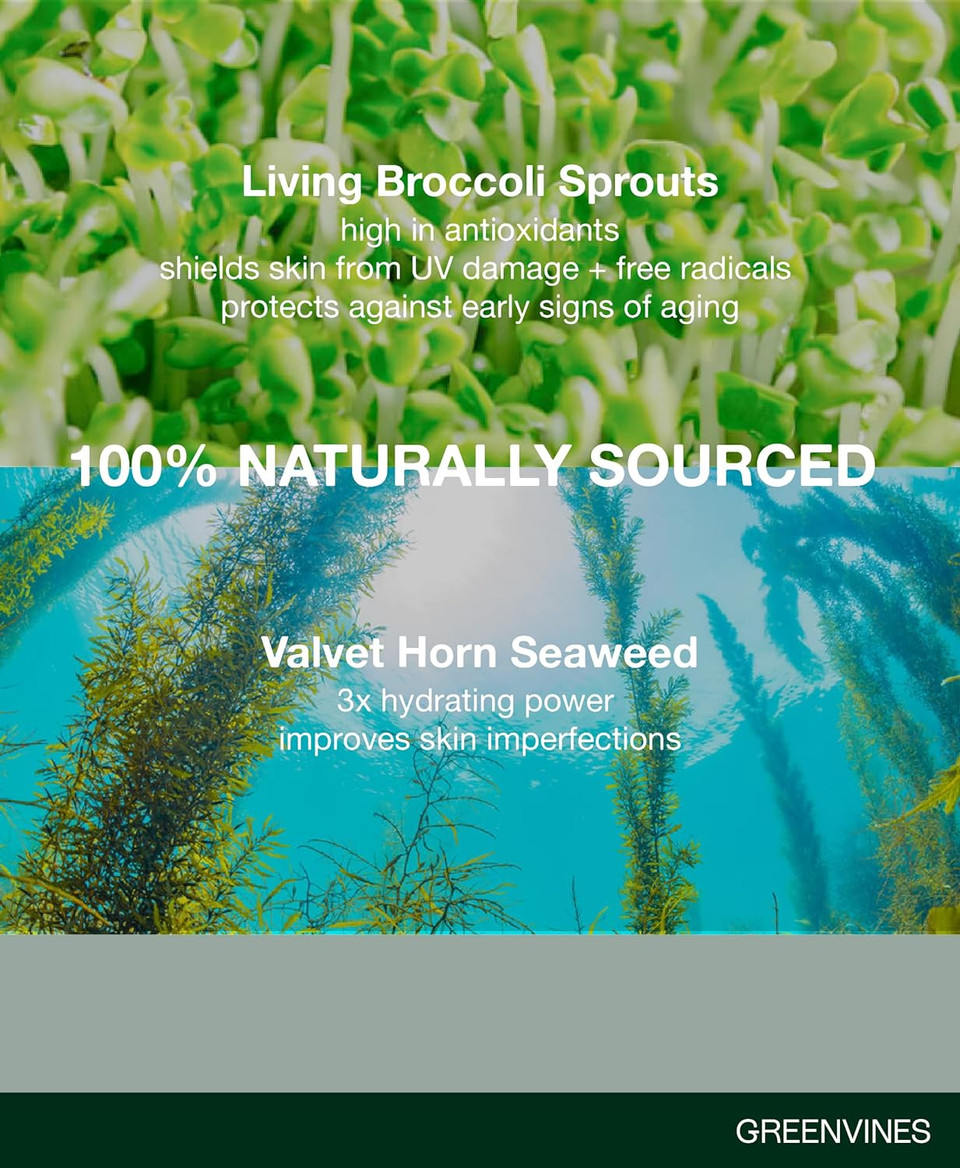 Greenvines Luminosity Hydrated & Anti-Aging Serum | Prevent Pre-Mature Aging Sign For Smooth, Radiant Skin | Sensitive, Damaged Skin Work | 0.3 Fl Oz