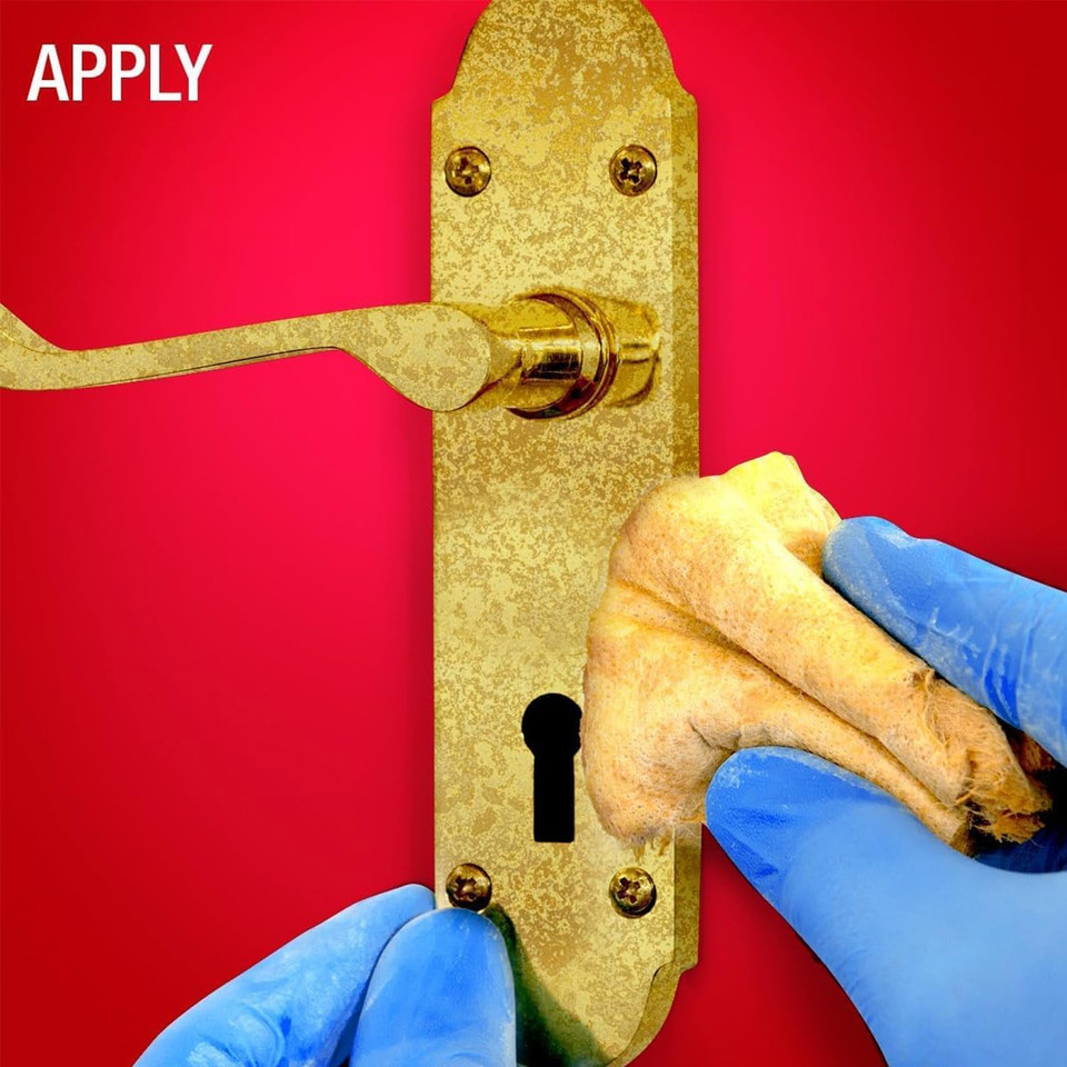 Brasso Metal Polish Wadding Pack of 6, 75g Each - Ideal for Metals