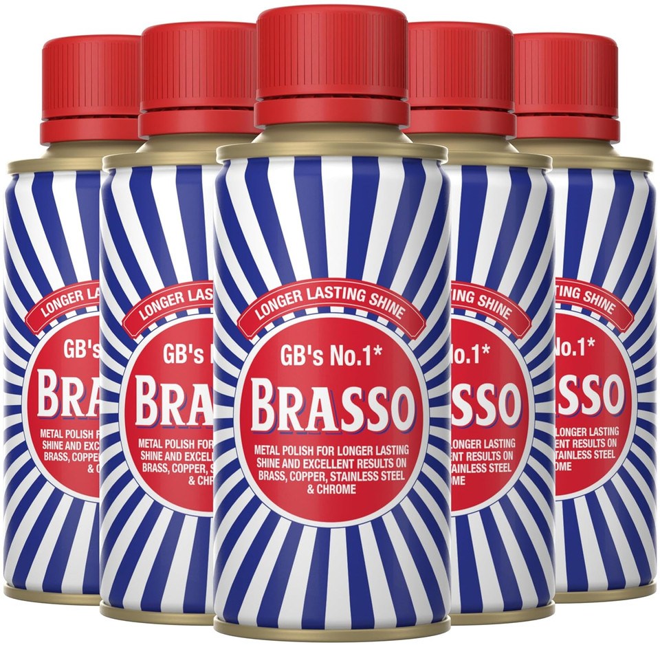 Brasso Metal Polish Cleaner, 175ml (Pack of 5)