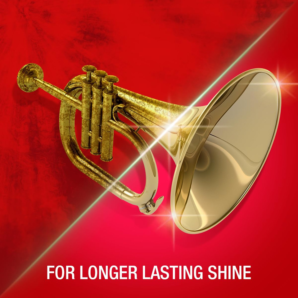 Brasso Metal Polish Liquid, 1L (Pack of 2)