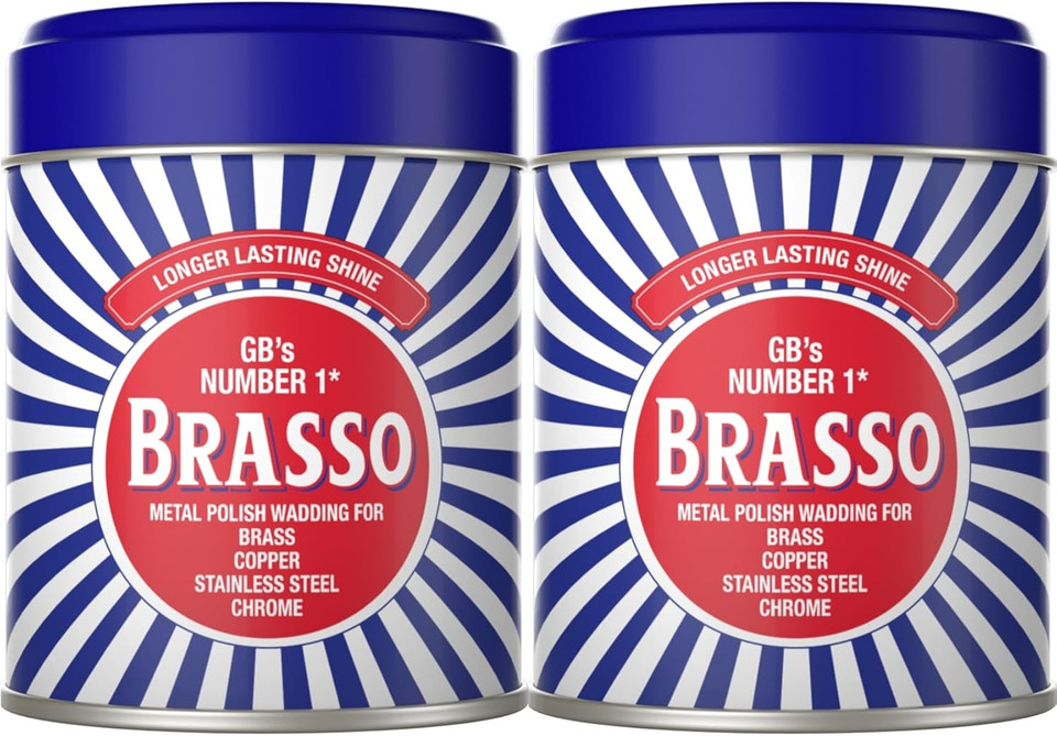 Brasso Metal Polish Wadding, 75g (Pack of 2) - Effective Cleaner and Shine Enhancer for Brass, Copper, Stainless Steel, and Other Metals