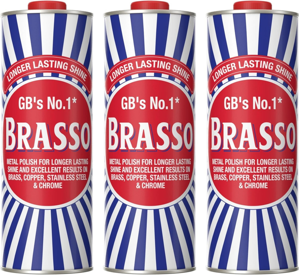 Brasso Metal Polish Liquid, 1L | Pack of 3