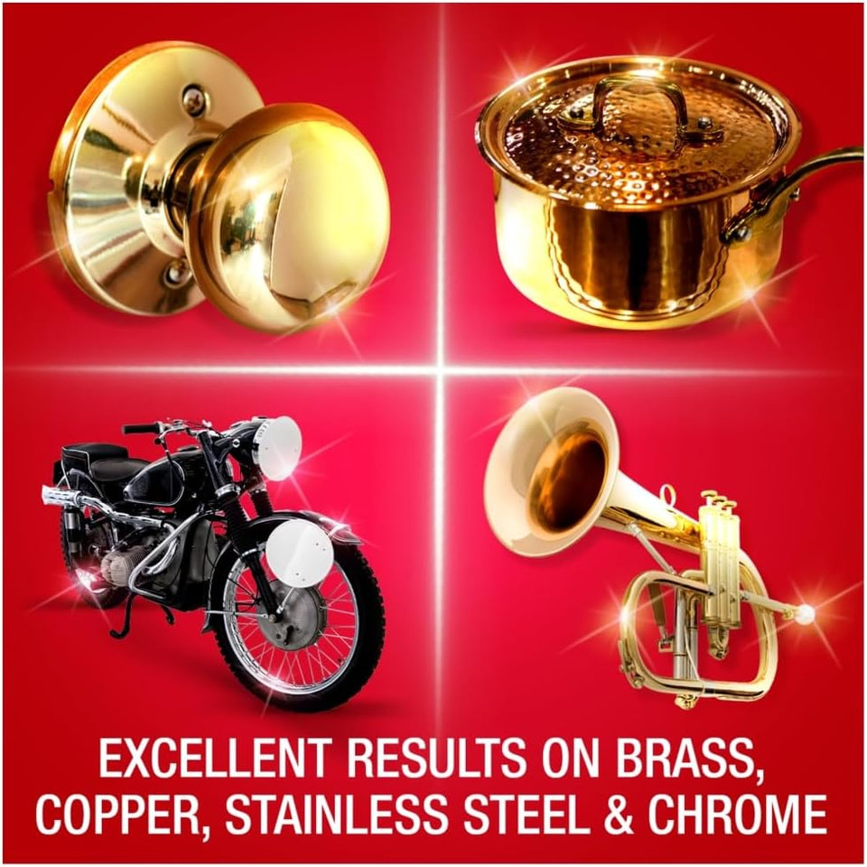 Brasso Metal Polish Liquid, 1L (Pack of 6)