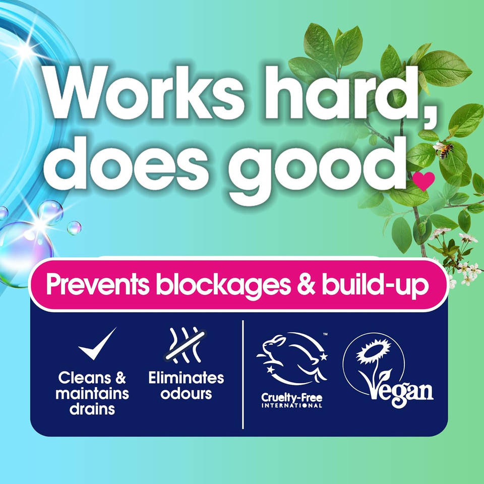 EcoZone Drain Cleaning Sticks, Enzymatic Pipe Unblocker, Prevents Plug Hole Obstructions & Keeps Water Flowing Freely, Natural Vegan & Non Toxic Kitchen & Bathroom Treatment Kit (x 12)