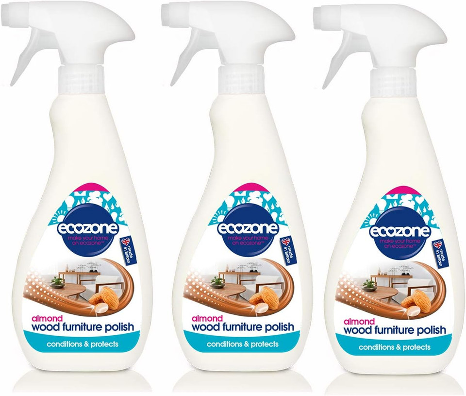 Ecozone Almond Wood Furniture Polish. Pack of 3 Ecozone Almond Wood Furniture Polish. Pack of 3