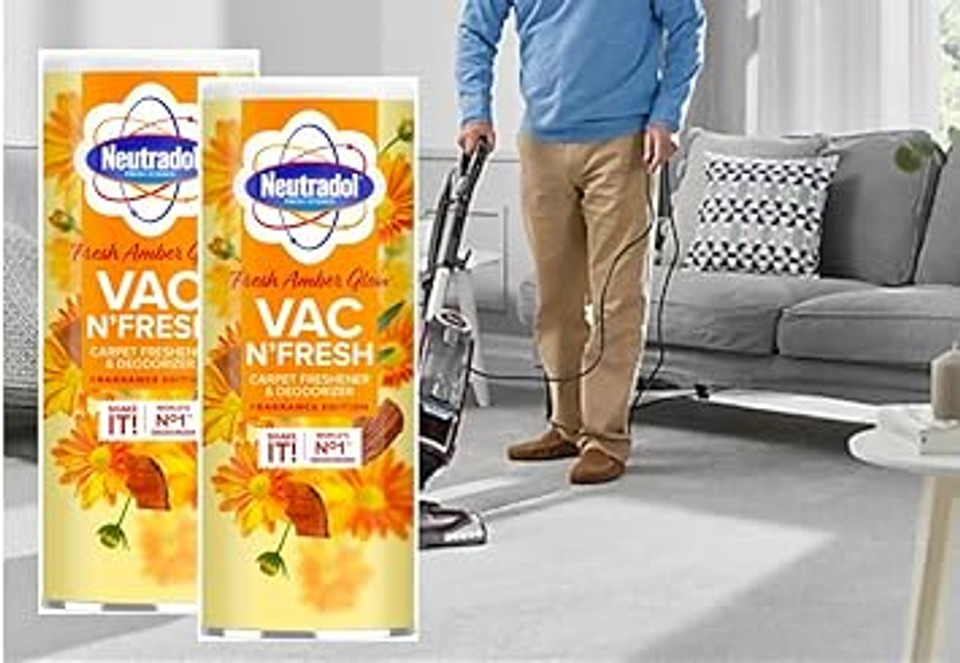 Neutradol Carpet Deodoriser 350g Fresh Amber Glow (2 pack)