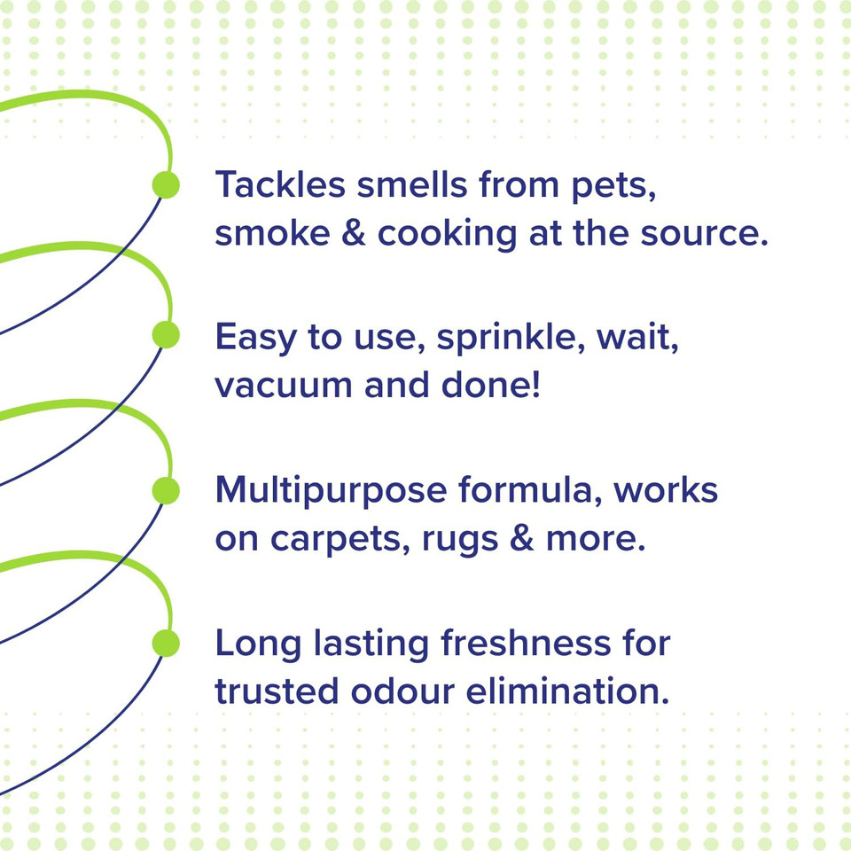 Neutradol Carpet Deodoriser, Vac Scents, Odour Neutraliser Powder for Carpets & Rugs, Fresh Lily, Multipack of 6 x 350g