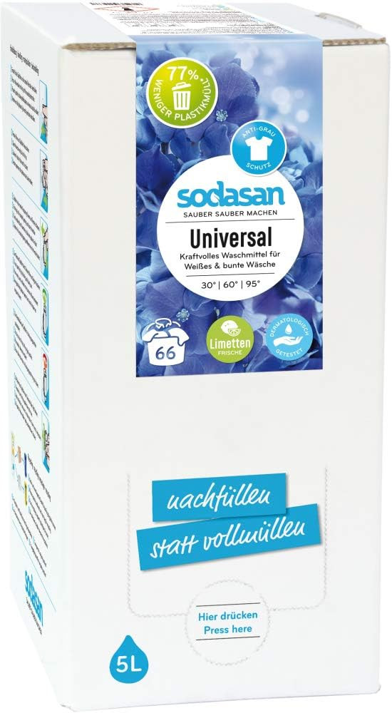 Sodasan Organic Lime Universal Detergent 5L BIB (2 x 5 L)