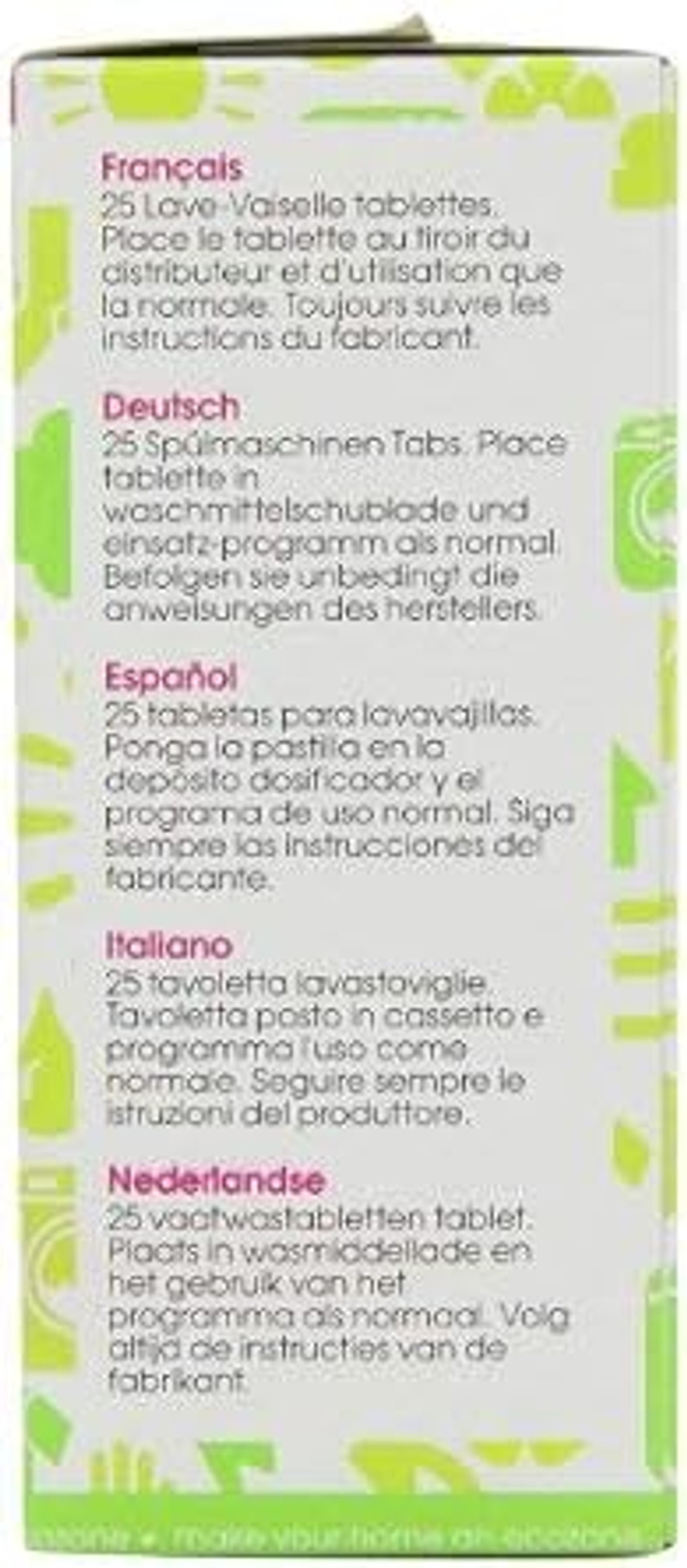 Ecozone | Dishwasher Tablets x 25 | 2 x 25 Tablets