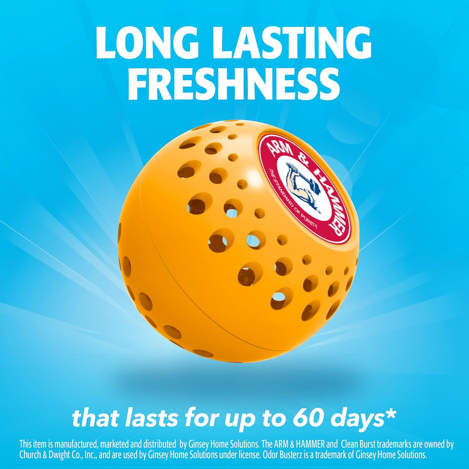 Arm & Hammer 10-Pack Odor Busterz Deodorizing Balls, 10 Count