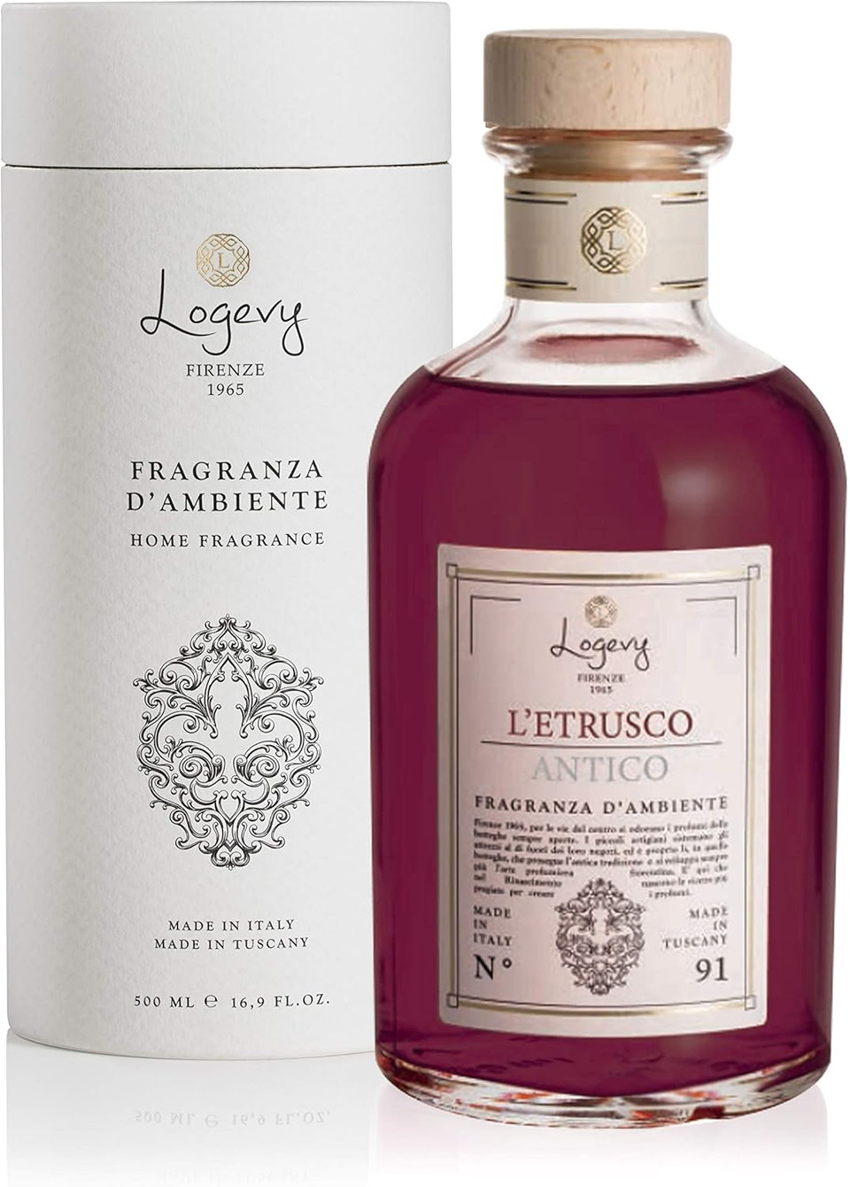 LOGEVY - Air Freshener for Personal and Home Wellbeing - L'Etrusco Antico (100 ml New 2022)