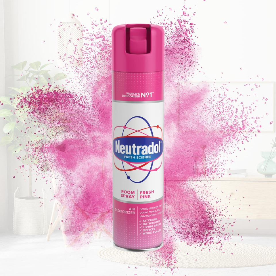Neutradol Room Spray, Fast Acting Aerosol, Air Freshener for Home & Office, Odour Eliminator, Multipack of 3 x 300ml (Original)
