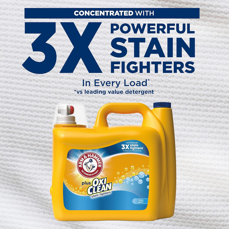 Arm & Hammer Liquid Laundry 166.5oz Fresh Scent Plus OxiClean